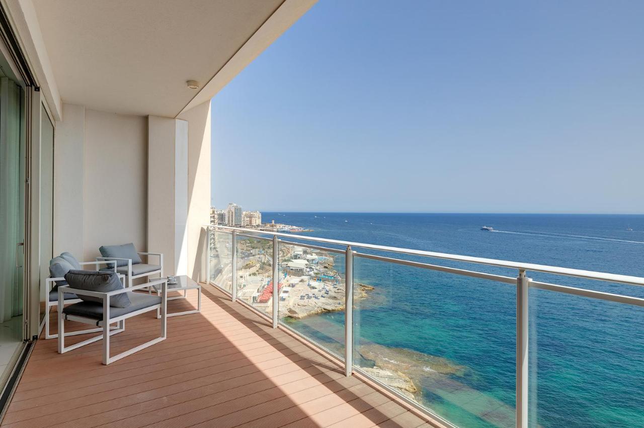 Super Luxury Apartment In Tigne Point, Amazing Sea Views Слима Экстерьер фото